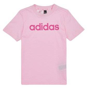 Vêtements Fille T-shirts manches courtes Adidas Sportswear LK LIN CO TEE rose clair
