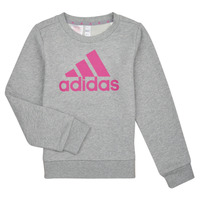 Vêtements Fille Sweats Adidas Sportswear ESS BL SWT bruyere gris moyen