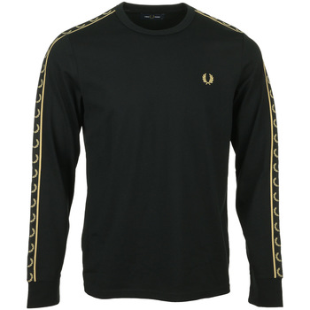 Vêtements Homme T-shirts manches courtes Fred Perry Laured Taped Tee Noir