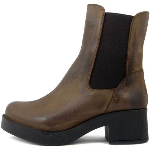 Chaussures Femme Boots Osvaldo Pericoli Femme Chaussures, Bottine, Cuir Douce-320MA Marron