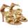 Chaussures Femme Gianluca - Lart En Cuir Michelle Cuir Métallisé Doré