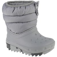 Chaussures Enfant Bottes de neige Crocs Classic Neo Puff Gris