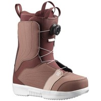 Chaussures Femme Bottes de neige Salomon Pearl Boa Dusty 2023 Marron