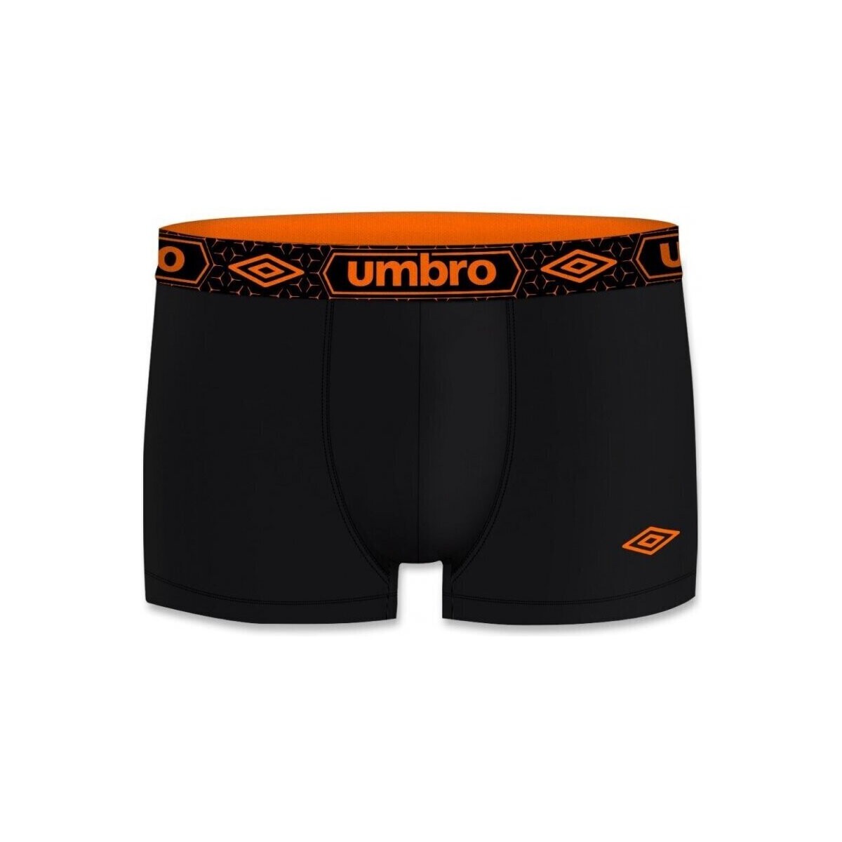 Sous-vêtements Homme Boxers Umbro Boxer Homme Coton BCASS5 Noir Orange Noir