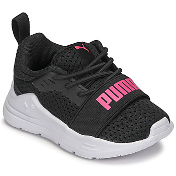 Chaussures Fille Baskets basses Puma Scarpe INF WIRED RUN Noir / Rose