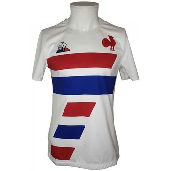 Vêtements T-shirts manches courtes Le Coq Sportif MAILLOT FRANCE RUGBY SEVEN EXT Blanc