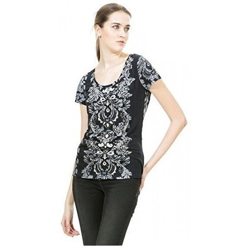 Vêtements Femme Polos manches courtes Desigual Tee-Shirt Almas 67T24D3 Noir Noir