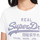Vêtements Femme T-shirts manches courtes Superdry Vichy vintage logo Blanc