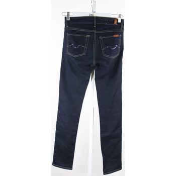 7 for all Mankind Jean en coton Marine