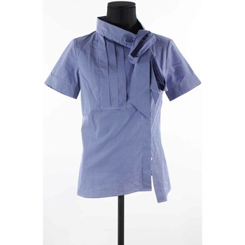 Vêtements Femme Débardeurs / T-shirts sans manche Alain Figaret Blouses en coton Bleu