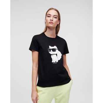 Vêtements Femme T-shirts & Polos Karl Lagerfeld 230W1703 Noir