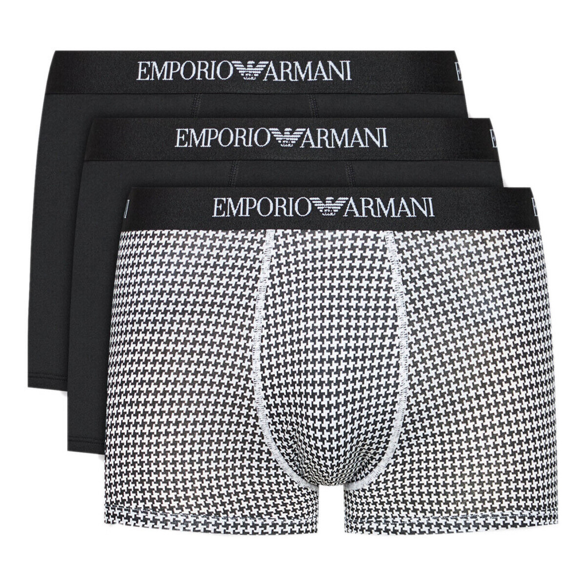 Sous-vêtements Homme Boxers Ea7 Emporio Armani Pack de 3 Gris