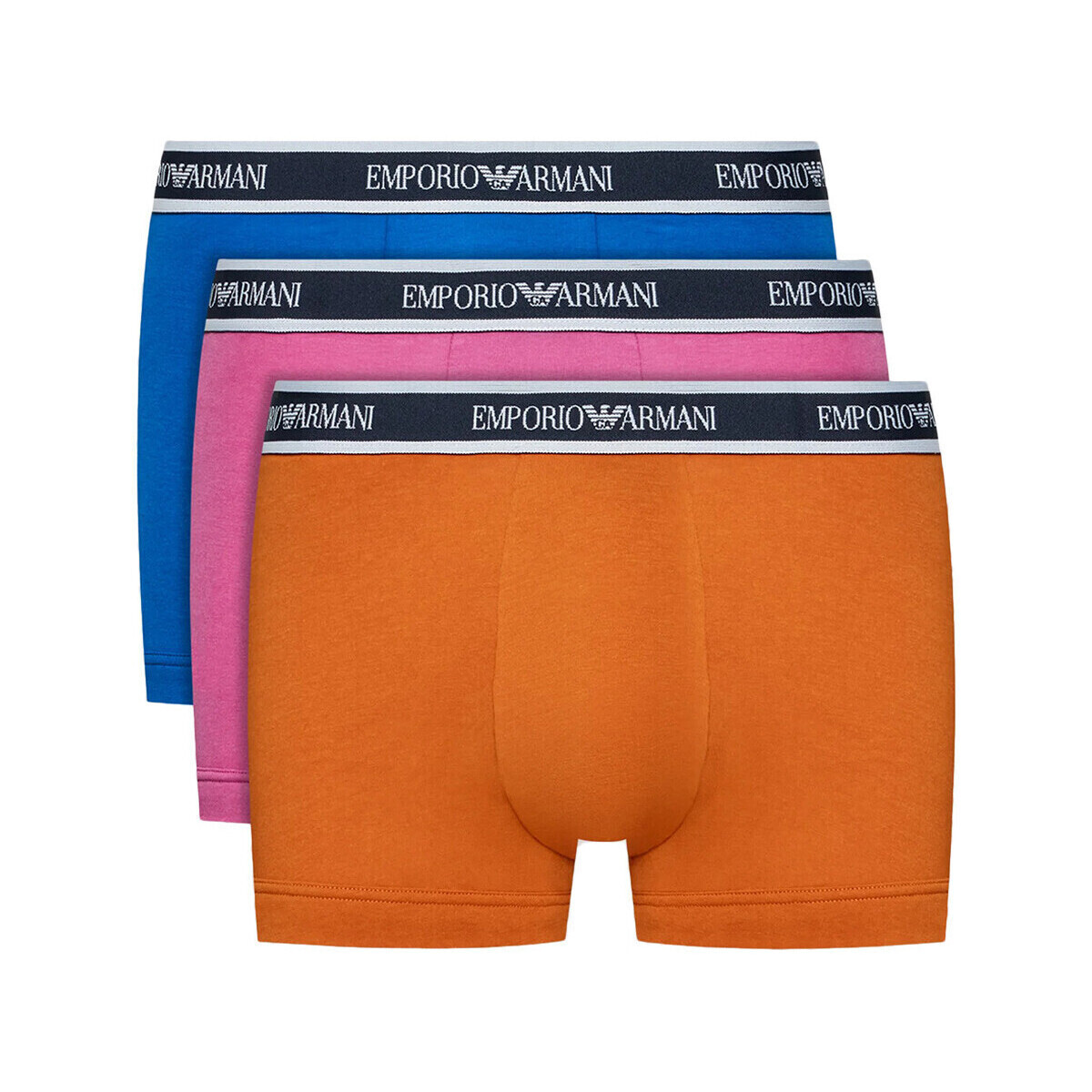 Sous-vêtements Homme Boxers Ea7 Emporio Armani Pack de 3 Orange