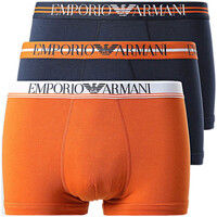 Sous-vêtements Homme Boxers Ea7 Emporio Armani Pack de 3 Orange