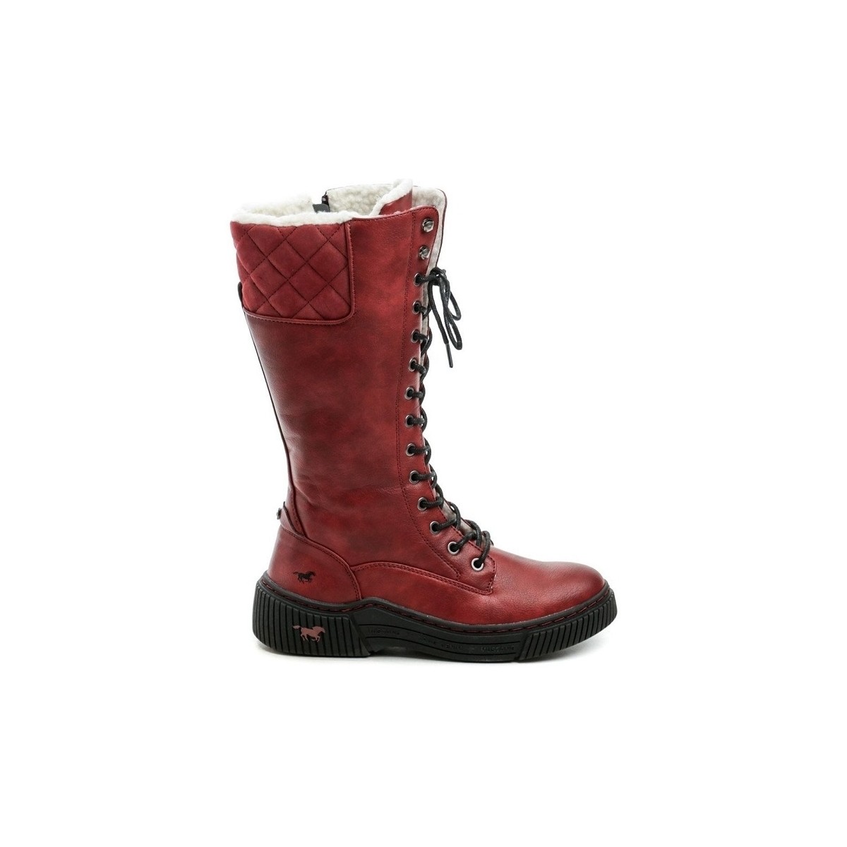 Chaussures Femme Bottes Mustang 1436603 Rouge