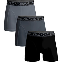 Sous-vêtements Homme Caleçons Muchachomalo Boxer-shorts Lot de 3 Solid1010-513 Multicolore
