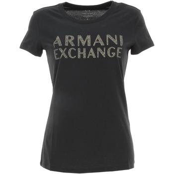 Vêtements Femme T-shirts manches courtes EAX T-shirt black lady Noir