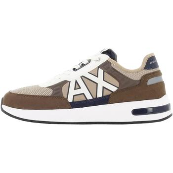 Chaussures sneakers Baskets mode EAX Sneaker beige/brown Marron