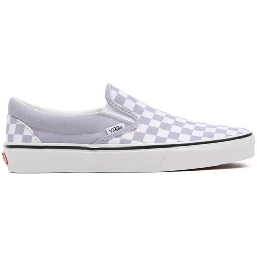 Chaussures Femme Baskets basses Vans Checkerboard CLASSIC SLIP ON Violet