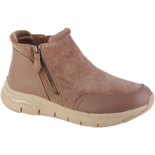 Chaussures Femme Boots Skechers Arch Fit Smooth - Modest Marron