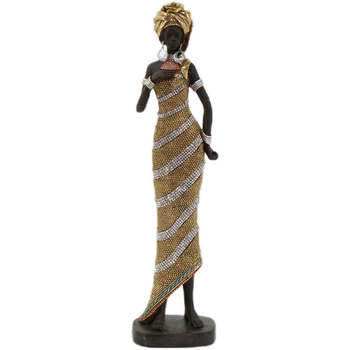Maison & Déco Statuettes et figurines Signes Grimalt Figure Femme Africaine Doré