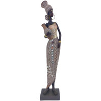 Mules / Sabots Statuettes et figurines Signes Grimalt Figure Africaine Marron