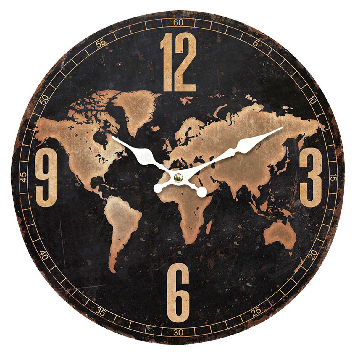 Maison & Déco Horloges Signes Grimalt Horloge Murale Mondiale Noir