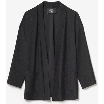 Le Temps des Cerises Veste kimono sobrado noir brillant Noir