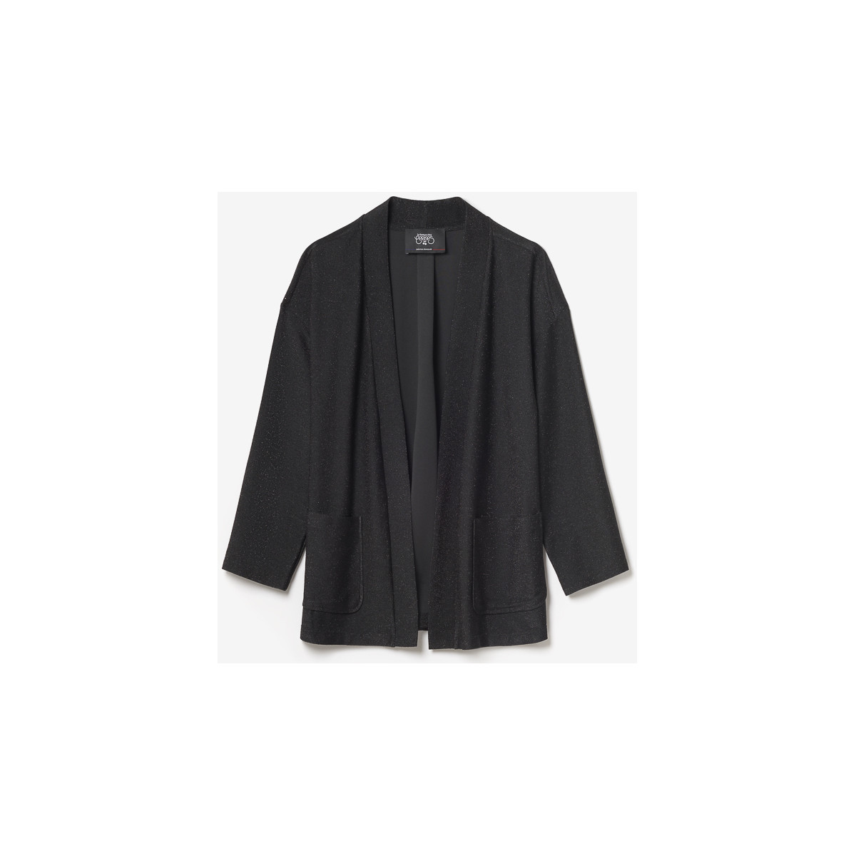Vêtements Femme Vestes Le Temps des Cerises Veste kimono sobrado noir brillant Noir
