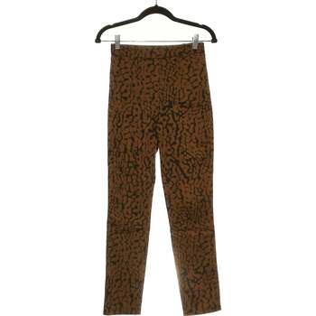 Vêtements Femme Pantalons H&M pantalon slim femme  34 - T0 - XS Marron Marron