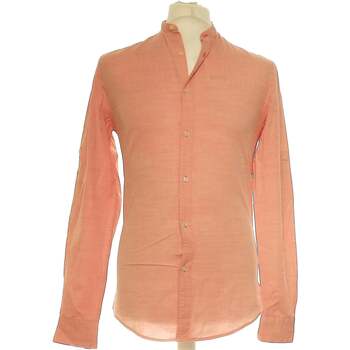 Vêtements Homme Chemises manches longues Zara 36 - T1 - S Rose