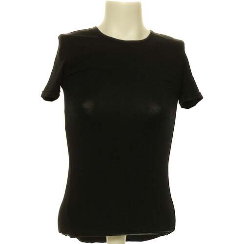 Vêtements Femme Le Temps des Cer Zara top manches courtes  38 - T2 - M Noir Noir
