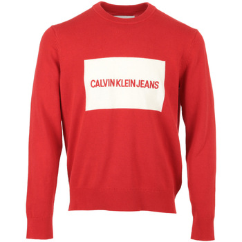 Vêtements Homme Pulls Calvin Klein Jeans Institutional Box Sweater Rouge