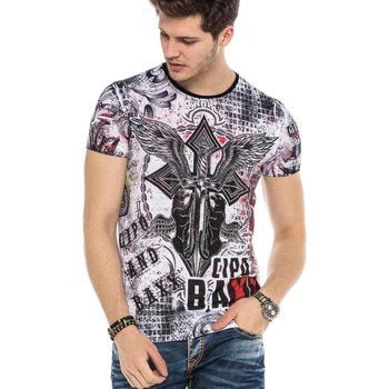 Vêtements Homme T-shirts & Polos Cipo And Baxx T-Shirt  pour Homme - CT533 Blanc