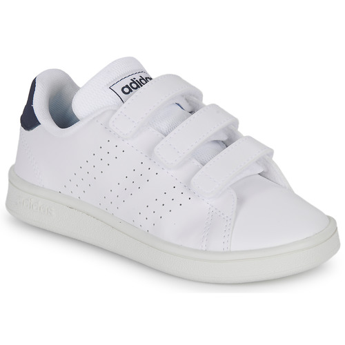 Chaussures Enfant Baskets basses coupons Adidas Sportswear ADVANTAGE CF C Blanc / Marine