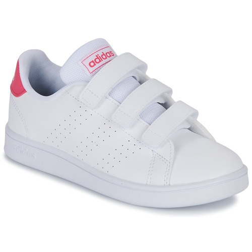 Adidas Sportswear ADVANTAGE CF C Blanc / Rose - Livraison Gratuite |  Spartoo ! - Chaussures Baskets basses Enfant 37,99 €