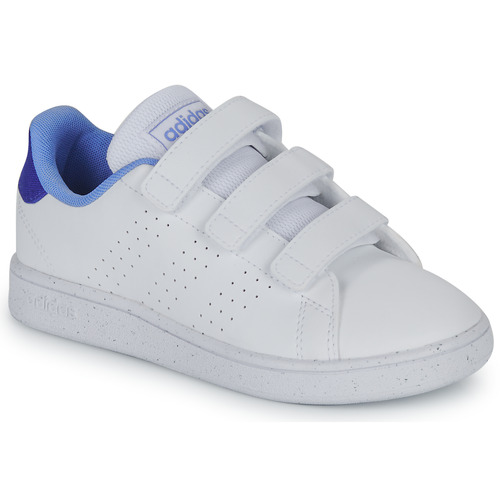 Chaussures Enfant Baskets basses Adidas youtube Sportswear ADVANTAGE CF C Blanc / Bleu
