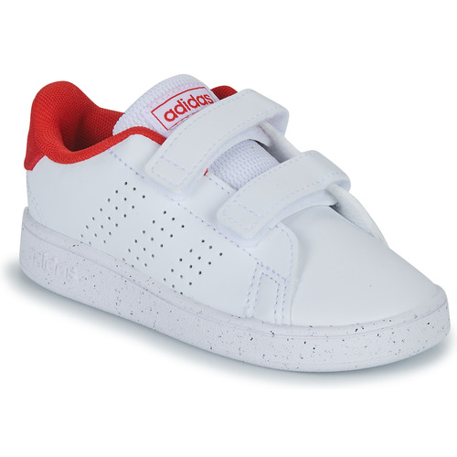 Chaussures Enfant Baskets basses Adidas tenis Sportswear ADVANTAGE CF I Blanc / Rouge
