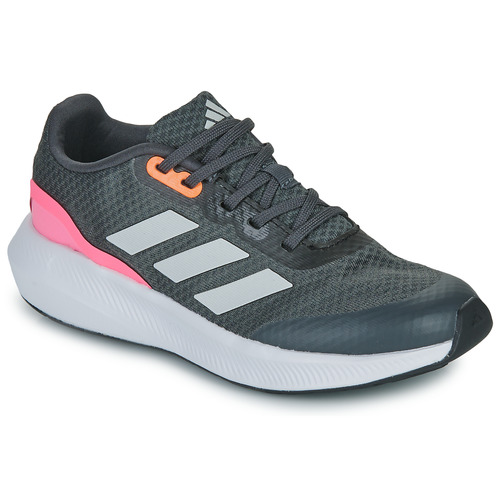 Chaussures Fille Running / trail indoor Adidas Sportswear RUNFALCON 3.0 K Gris / Rose