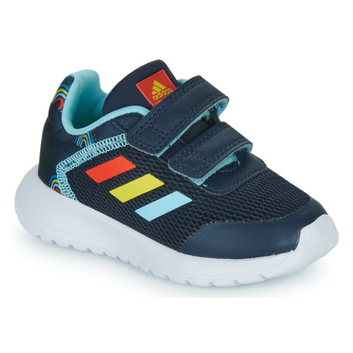 Chaussures Enfant Running / trail Adidas hooded Sportswear Tensaur Run 2.0 CF Bleu / Multicolore