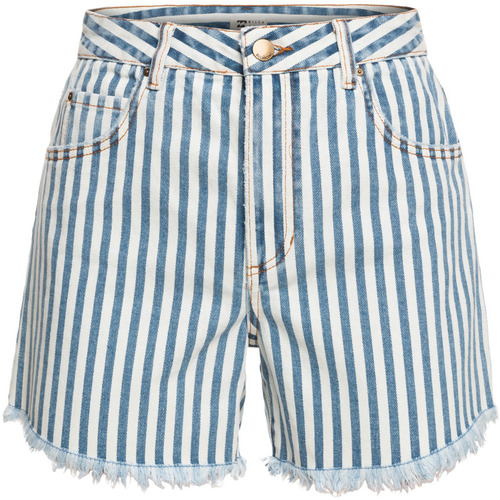 Vêtements Femme Shorts drei / Bermudas Billabong Visceral Feminino Jeans Escuro Co Bleu