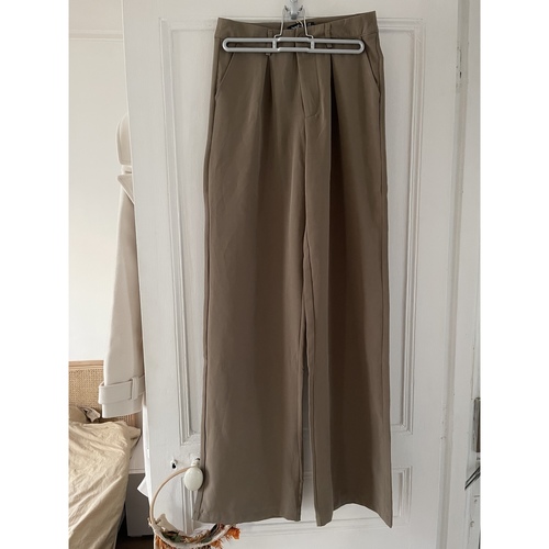 Vêtements Femme Malles / coffres de rangements Pantalon de tailleur large Boohoo Marron