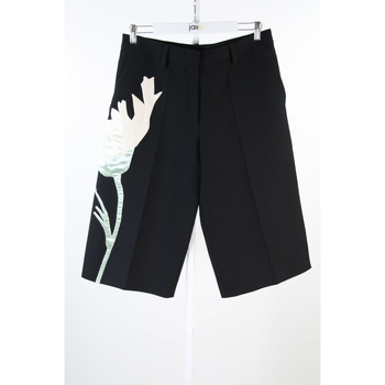 Vêtements Femme Shorts / Bermudas Valentino Bermudas en laine Noir