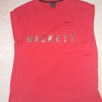 Vêtements Homme T-shirts manches courtes Hackett Tee-shirt hackett rouge. Taille L Rouge