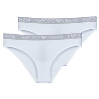 Sous-vêtements Femme Culottes & slips Emporio Armani BI-PACK BRAZILIAN BRIEF PACK X2 Blanc