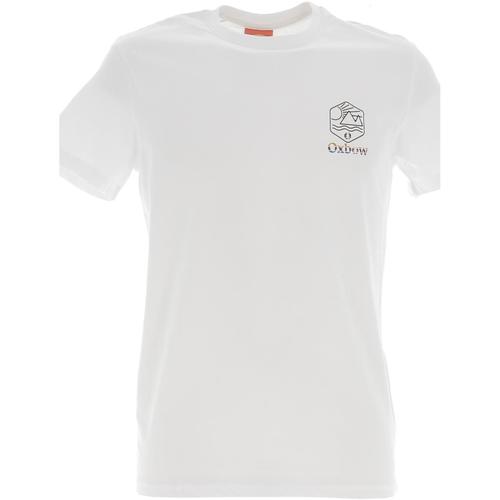 Vêtements Homme T-shirts manches courtes Oxbow Tee shirt mc seteny Blanc