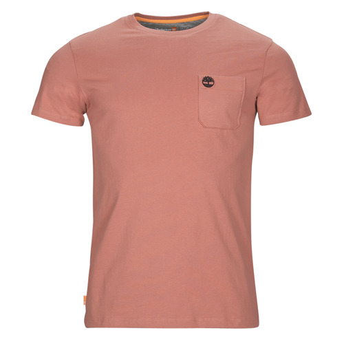 Vêtements Homme T-shirts manches courtes Handsewn Timberland SS DUNSTAN RIVER POCKET TEE SLIM Rose