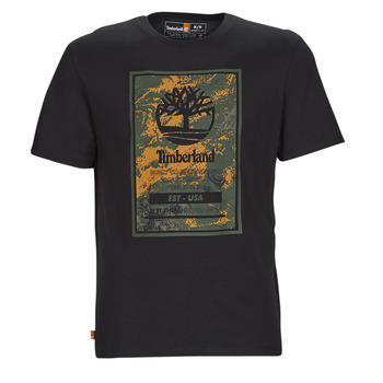 Vêtements Homme T-shirts manches courtes Timberland SS PRINTED LOGO TEE (AUTHENTIC) Noir