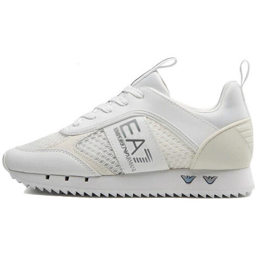 Chaussures Baskets Silver Ea7 Emporio with Armani SNEAKER Blanc