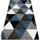 Maison & Déco Tapis Rugsx Tapis ALTER Rino triangle bleu 160x220 cm Bleu